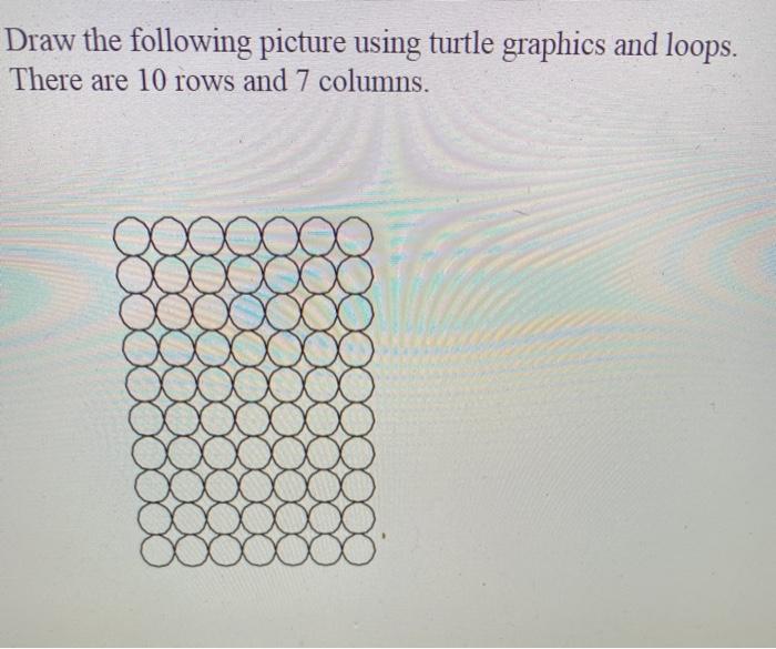 Solved Draw the following picture using turtle graphics and | Chegg.com