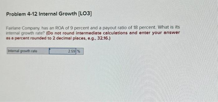 Solved Fairlane Company. Has An ROA Of 9 Percent And A | Chegg.com