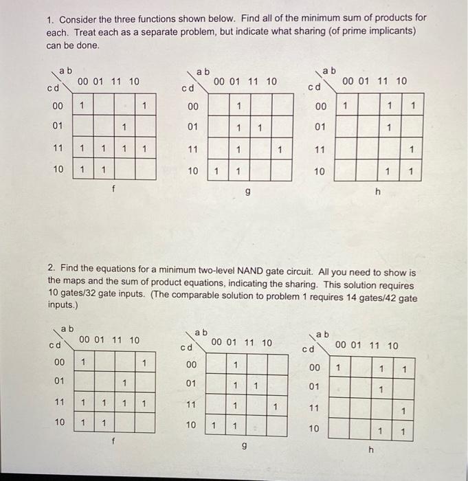 Solved 3. Implement the functions of problems 1 and 2 on the | Chegg.com