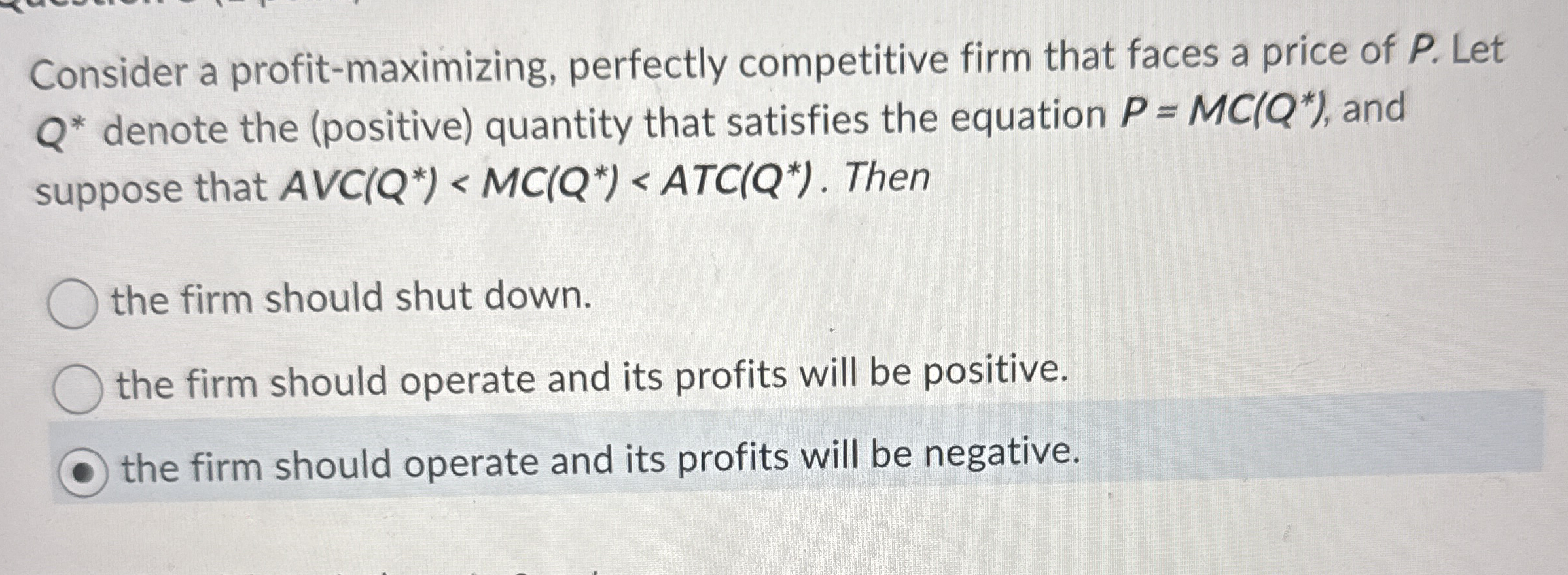 Solved Consider a profit-maximizing, perfectly competitive | Chegg.com