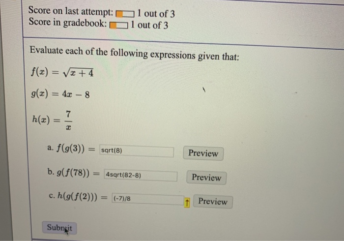 Solved Score On Last Attempt D Score In Gradebook D L O Chegg Com