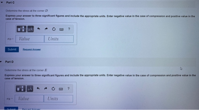 Solved Problem 6.104 The member has a square cross section | Chegg.com