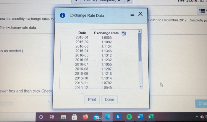 bank of canada monthly exchange rate