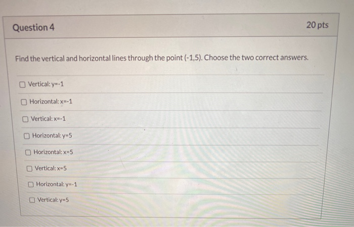 Solved Question 4 20 pts Find the vertical and horizontal | Chegg.com