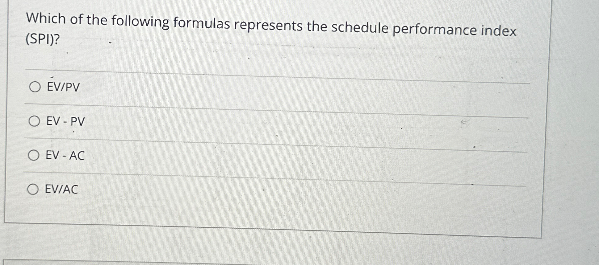 Solved Which of the following formulas represents the | Chegg.com
