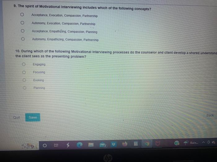 Solved 1. A client states, "I'm concerned if I don't manage