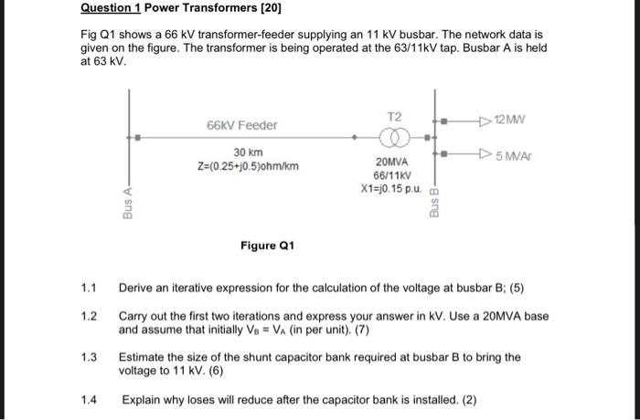 Solved Question Power Transformers Fig Q Shows A Chegg Com