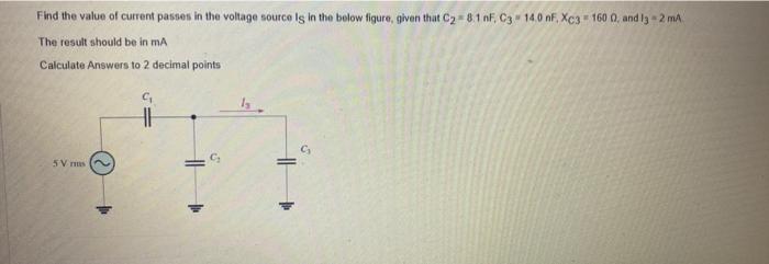 Solved In the below figure, determine the total RMS current. | Chegg.com