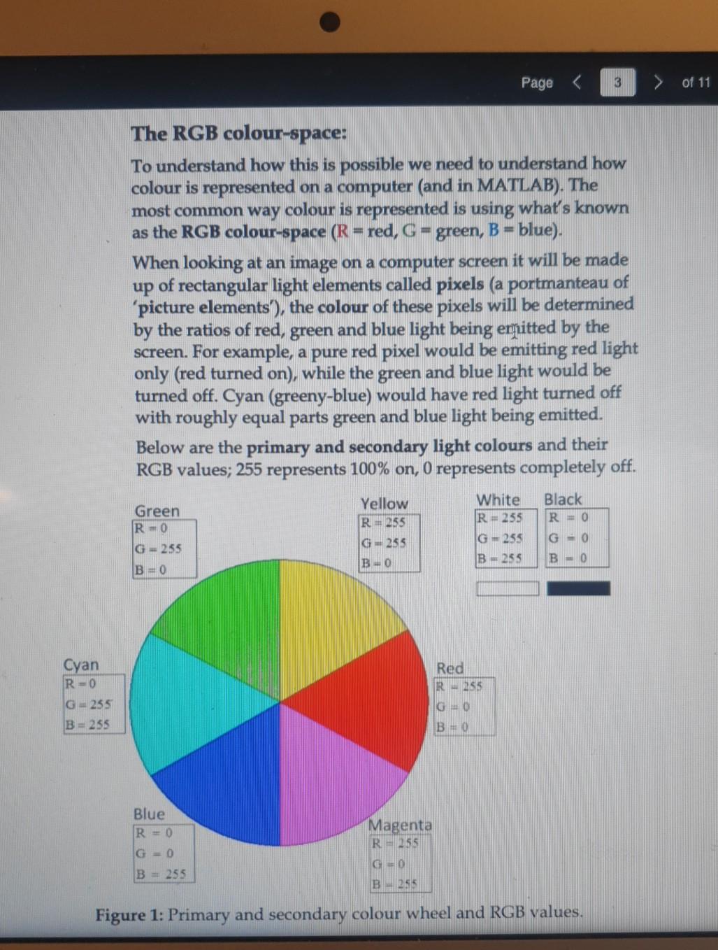 [Solved] Practical Exercise 2: Image Colours Learning Outcomes Upon ...