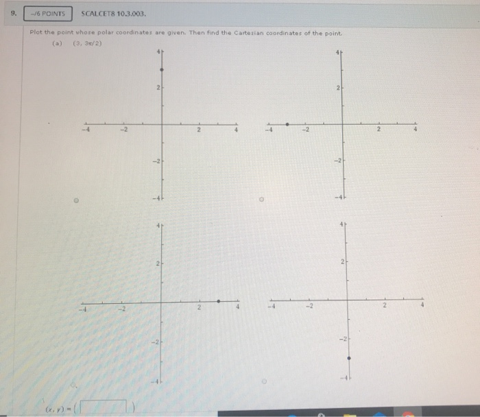 Solved Calc 2, plot the points given in the picture then | Chegg.com