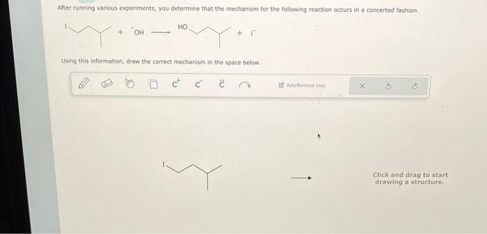 Solved Using this information, draw the correct mechanism in | Chegg.com