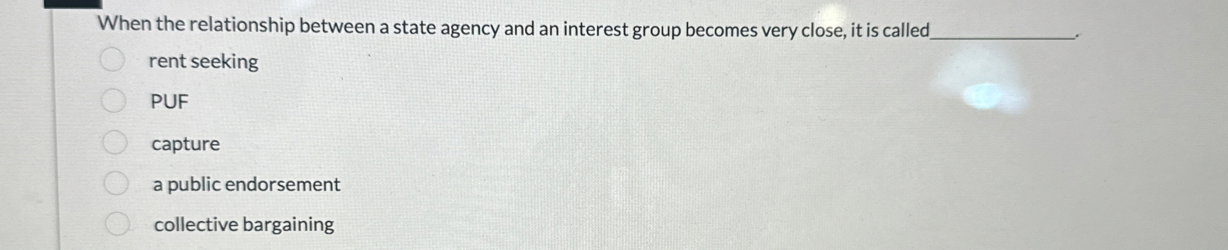 Solved When the relationship between a state agency and an | Chegg.com