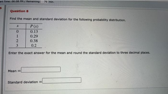 Solved The following table gives the probability | Chegg.com