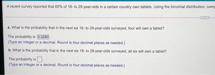 Solved Question 7 Statistics Part 1: Answer Part B. Part 2: | Chegg.com