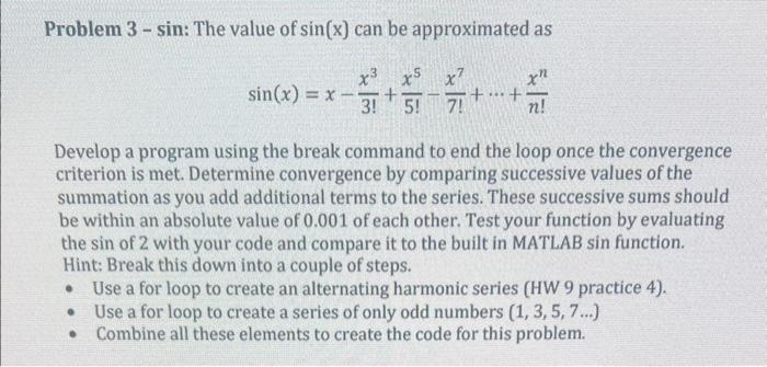 solved-problem-3-sin-the-value-of-sin-x-can-be-chegg