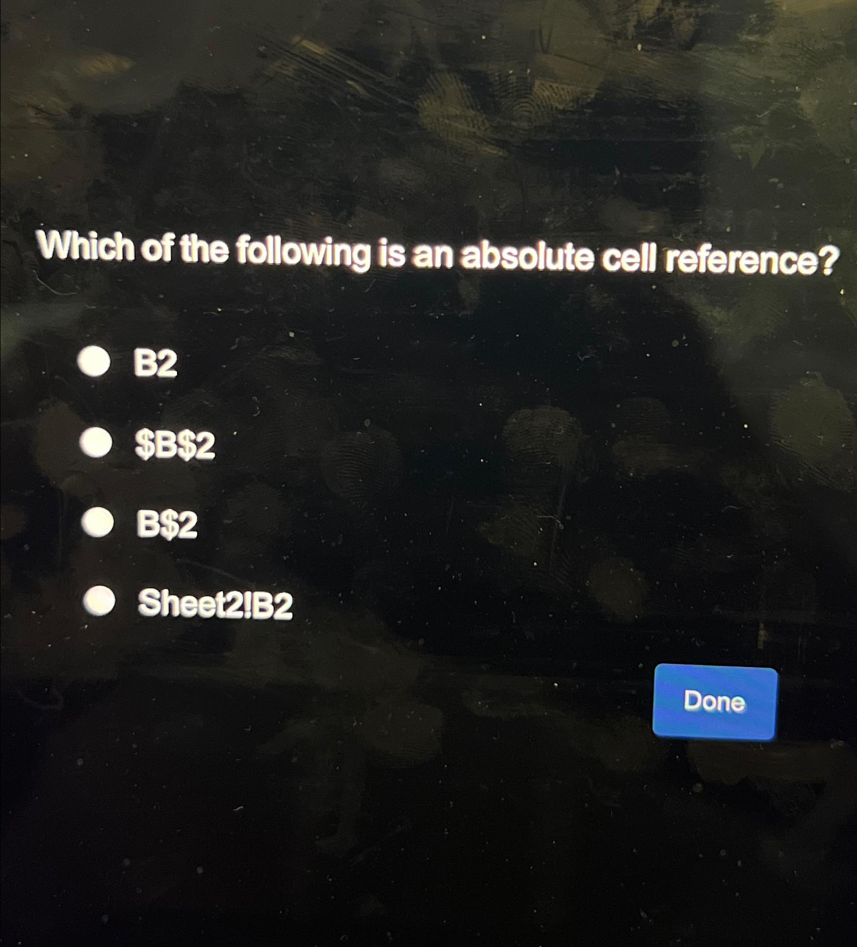 solved-which-of-the-following-is-an-absolute-cell-chegg