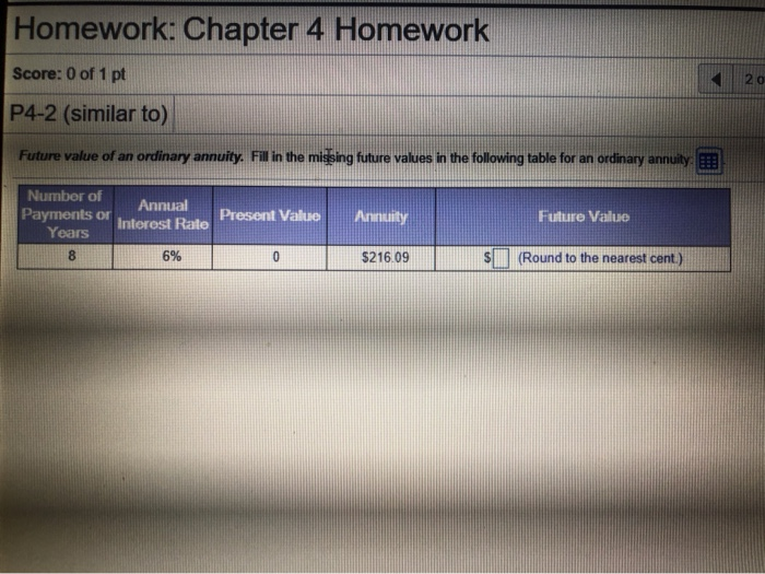 Solved Homework: Chapter 4 Homework Score: 0 of 1 pt P4-2 | Chegg.com