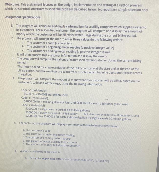Solved Objectives: This assignment focuses on the design, | Chegg.com