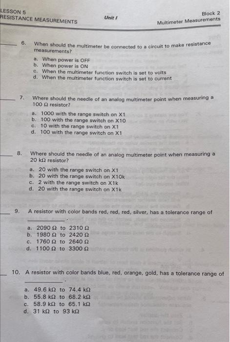 Solved Read each question carefully. Write the letter | Chegg.com