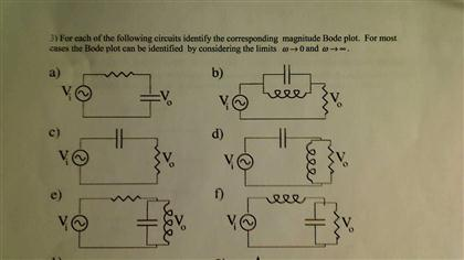 Solved For each of the following circuits identify the | Chegg.com