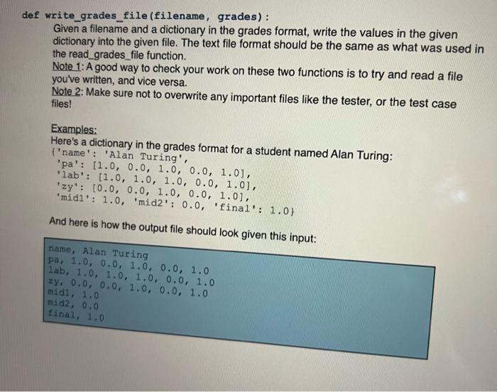 Solved General Restrictions Any function which violates any | Chegg.com