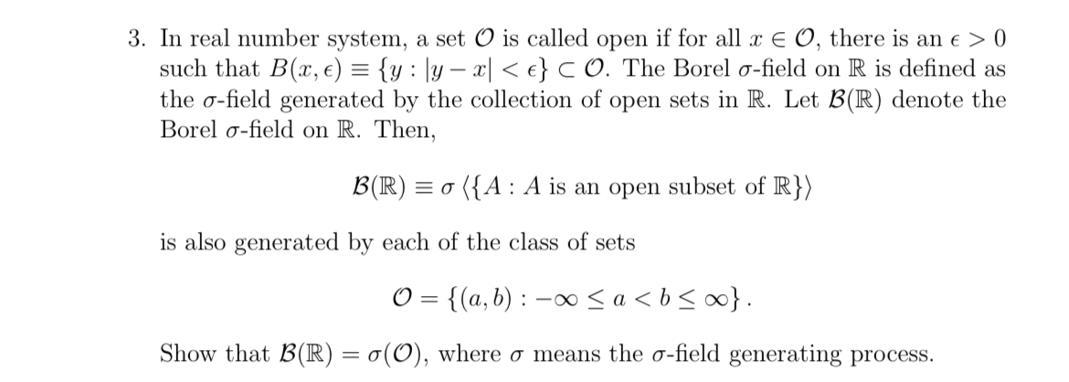 Solved In real number system, a set O ﻿is called open if for | Chegg.com