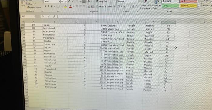 7 8 The data below shows the a sample of 100 in store | Chegg.com