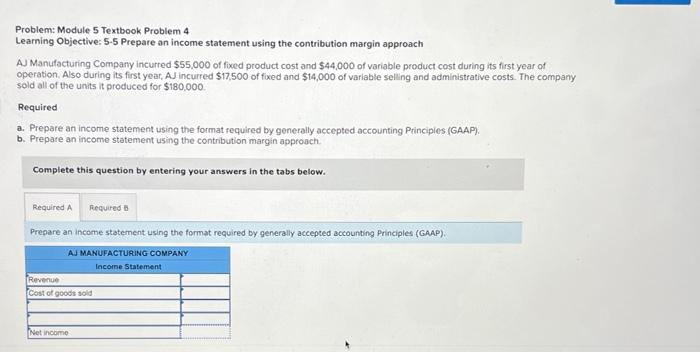 Solved Problem: Module 5 Textbook Problem 4 Learning | Chegg.com