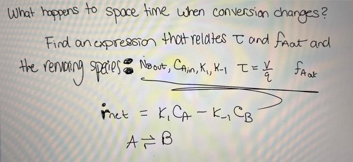 Solved What happens to space time when conversion changes? | Chegg.com