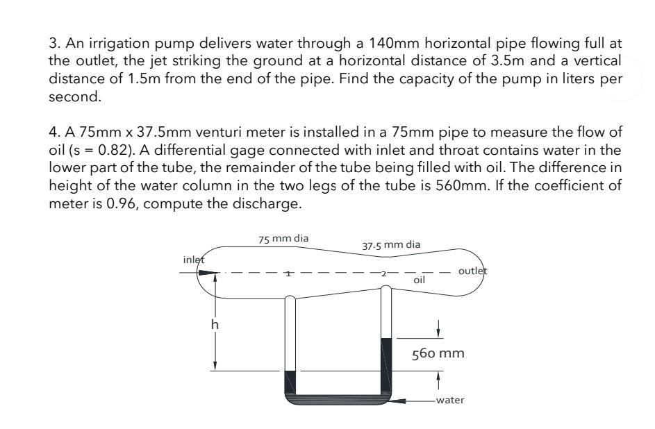 Solved 1. Determine The Horsepower Output Of The Pump | Chegg.com