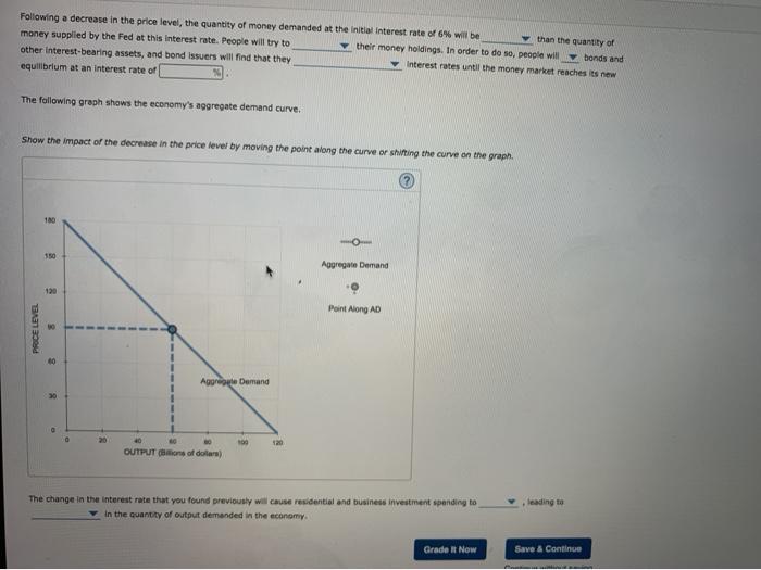 Solved Fed Suppose the price level decreases from 90 to 75 * | Chegg.com