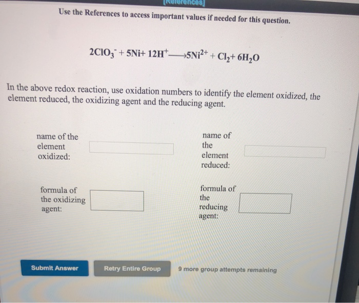 Solved [References) Assigning Oxidation Numbers Use these | Chegg.com