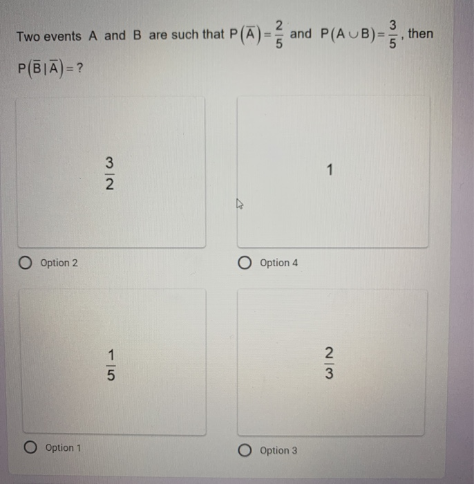 Solved Two Events A And B Are Such That Two Events A And B | Chegg.com