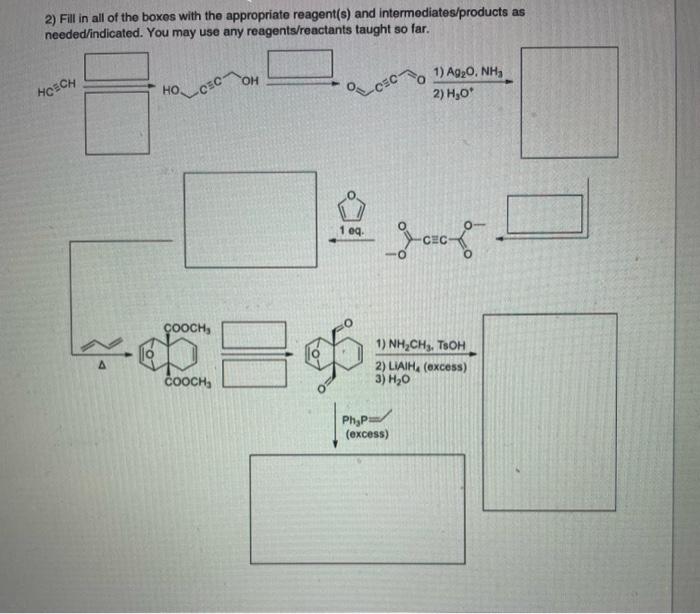 Solved Chain Reactions. Solve the reaction chains below by | Chegg.com