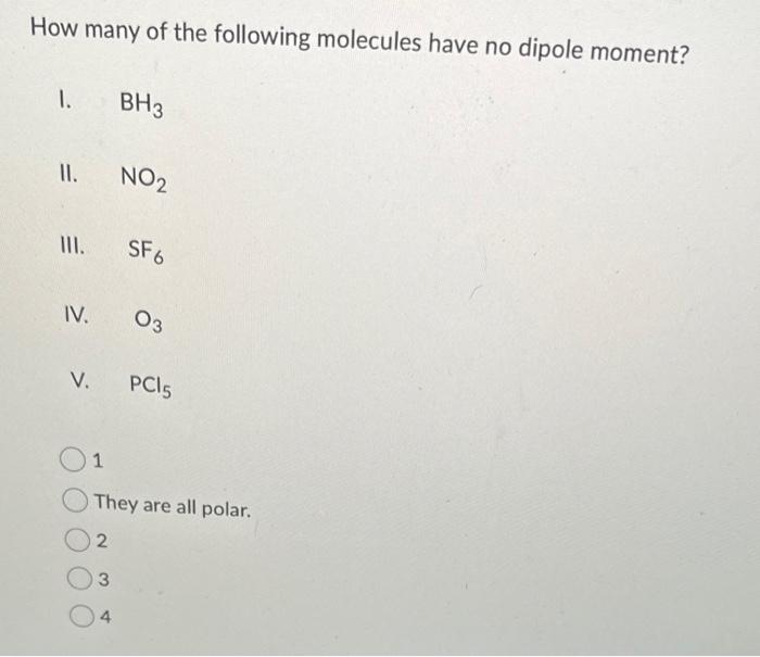 pcl5 dipole moment