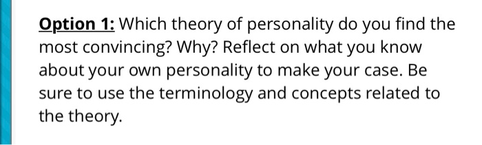 own personality theory