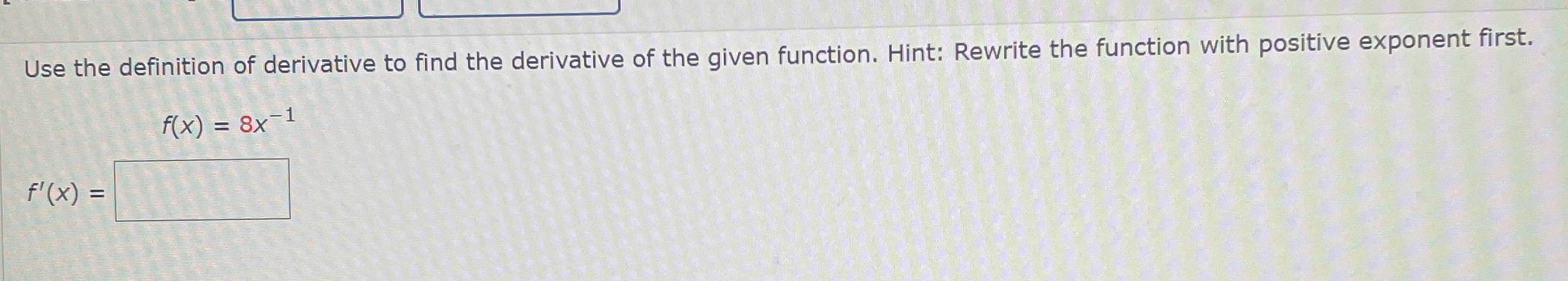 Solved Use the definition of derivative to find the | Chegg.com