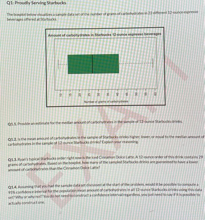 Solved The Boxplot Below Visualizes A Sample Data Set Of The | Chegg.com