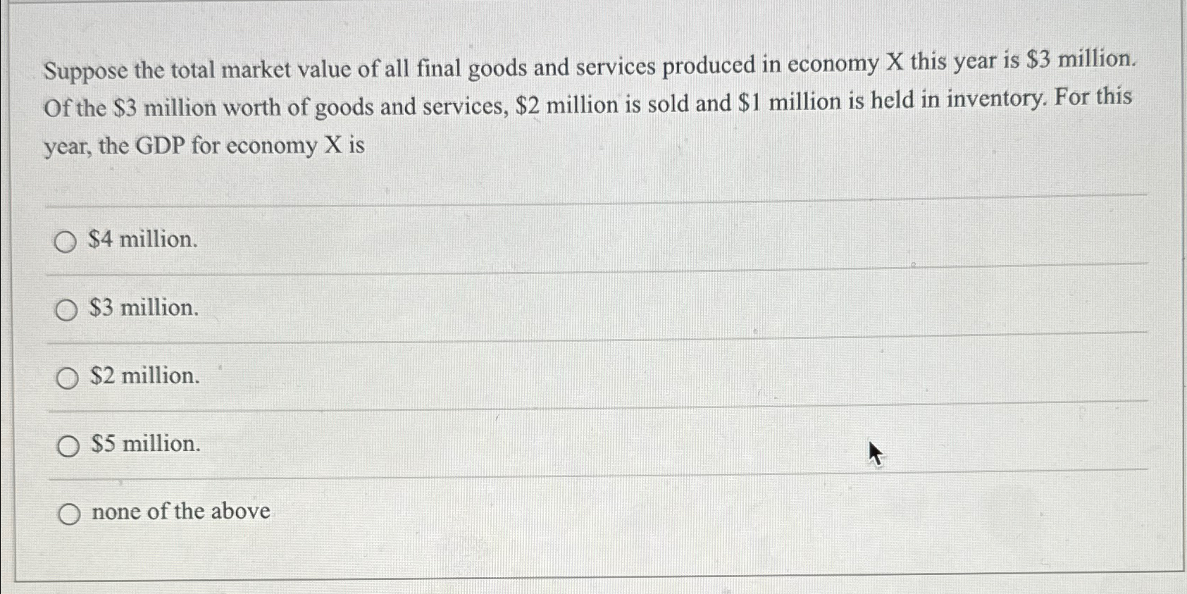 Solved Suppose the total market value of all final goods and | Chegg.com