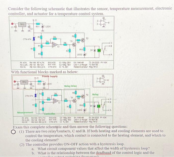 Solved Consider the following schematic that illustrates the | Chegg.com