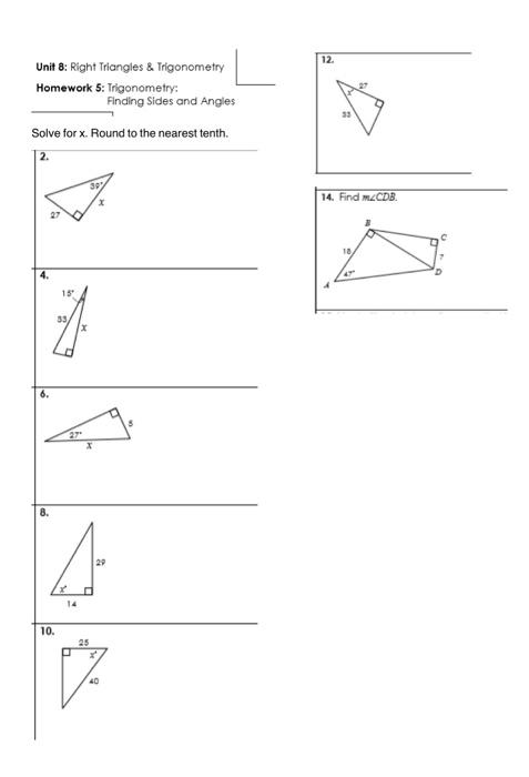 unit 12 trigonometry homework 3 answer key