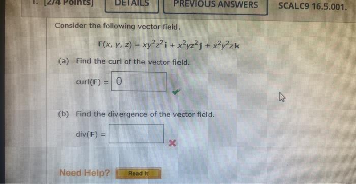 Solved Consider The Following Vector Field. | Chegg.com