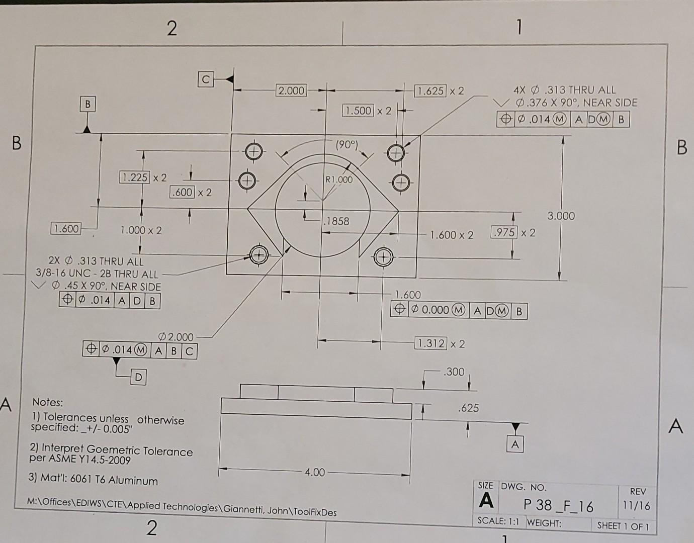 Solved dose any know how to do cnc code for this blueprint. | Chegg.com