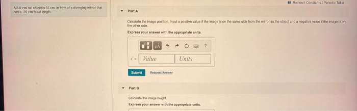 Solved Review Constants Periodic Table 13.0-cm tall objects | Chegg.com