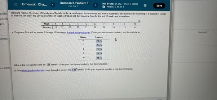Solved Question 2. Problem 6 = Homework: Cha... HW Score: | Chegg.com