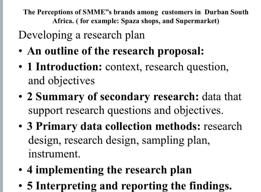 Solved The Perceptions of SMME