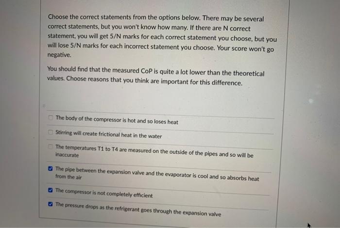 Solved Question 1 5 pts Choose the correct statements from | Chegg.com