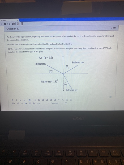 Solved → XCIO DE Question 17 3 pts As shown in the figure | Chegg.com