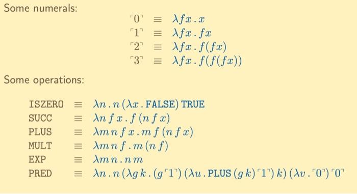 For each of the expressions below, B-reduce each to | Chegg.com