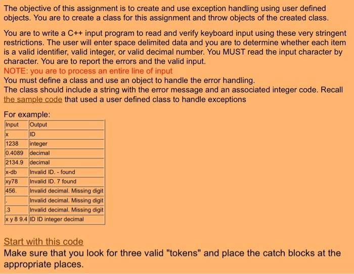 Solved The objective of this assignment is to create and use | Chegg.com